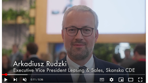 Arkadiusz Rudzki, Executive Vice President Leasing & Sales, Skanska Commercial Development Europe