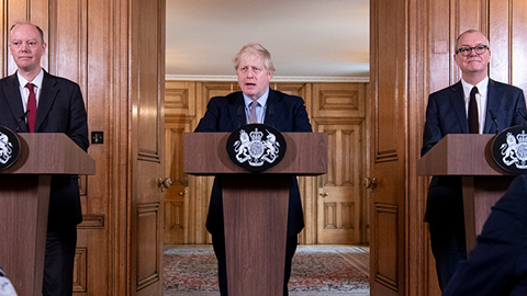Boris Johnson, Covid press conference