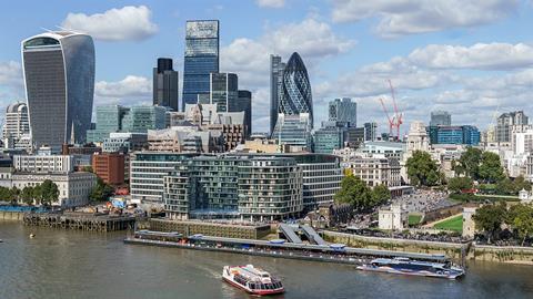 The City of London bucked the downward trend with a 1% increase in activity.