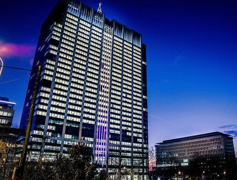 finance tower in brussels