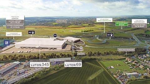 Panattoni Park Luton where two units are being developed speculatively