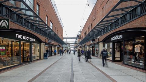 Gunwharf Quays shopping centre outlet in Portsmouth