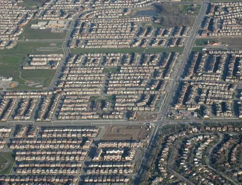urban aerial shot