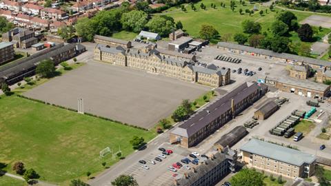 Historic army barracks in Hounslow