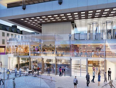 central plaza rendering exterior retail hres