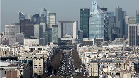 Central Paris, towards La Defense