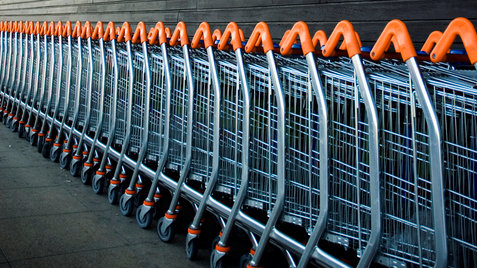 shopping trolleys