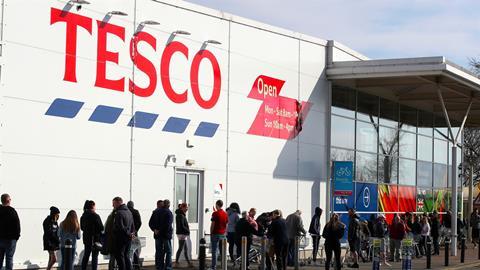 Tesco queues