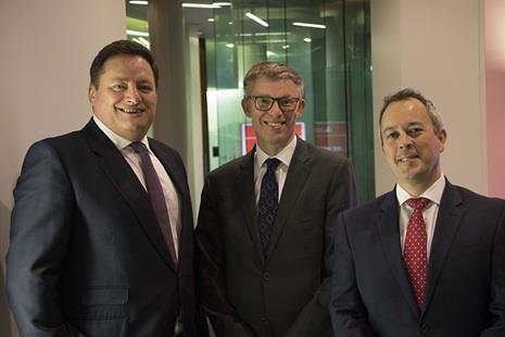 from left to right john forrester jon hubbard and richard candey
