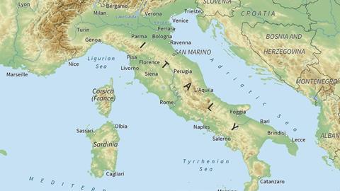 Italy map