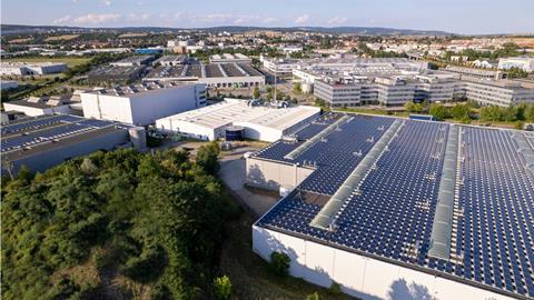 Solar panels at CTPark Brno