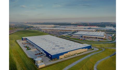 Silesia East warehouse park near Katowice in southern Poland