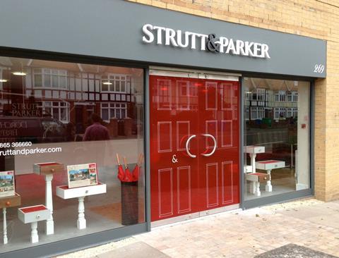 strutt and parker shop branding rs