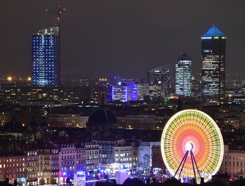 la part dieu lyon by night