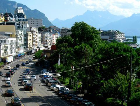 street in montreux switzerland rs