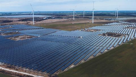 The photovoltaic farm