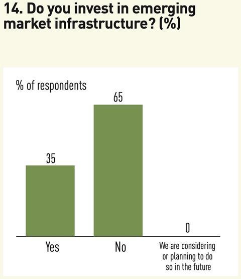 14 Do you invest in emerging market infrastructure