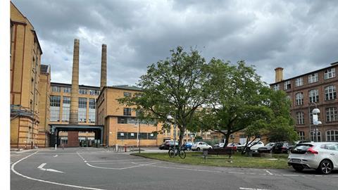 The Osram-Höfe building complex, formerly the German headquarters of the lightbulb manufacturer Osram,