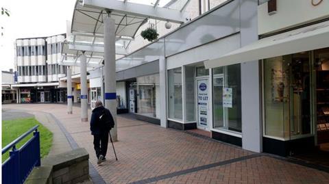 Empty shopping centre