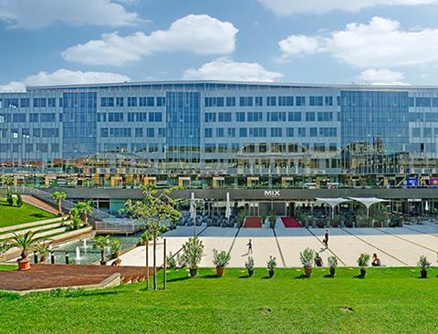 eiffel square office building in the hungarian capital budapest photo kgal